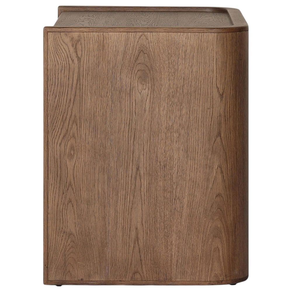 Four Hands Kiran Nightstand in Amber Oak and Dark Green, , large