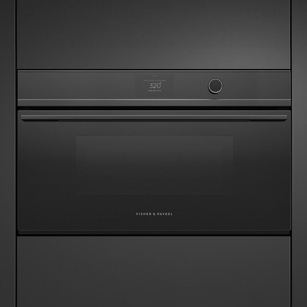 Fisher &amp; Paykel Minimal 30&quot; Single Electric Wall Oven with 22 Functions and Convection in Black, , large