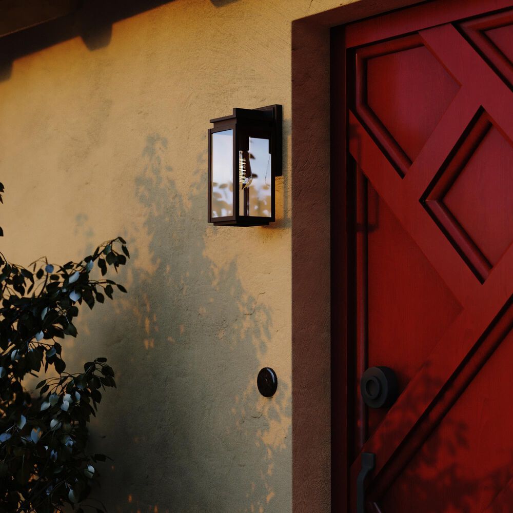 Vaxcel Uptown 12.5" 1-Light Outdoor Wall Sconce in Matte Black, , large