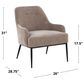 Lumisource Marcel Accent Chair in Light Brown, , large