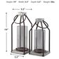 Ashley Diedrick 2-Piece Lantern Set in Gray/Black, , large