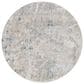Surya Brunswick 6"7" Round Pale Blue, Dusty Sage, Olive, Teal, Taupe and Navy Area Rug, , large