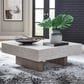 Ashley Jorlaina Square Coffee Table in Light Grayish Brown, , large