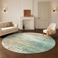Dalyn Rug Company Lumara Seafoam 8" Round Indoor/Outdoor Area Rug, , large
