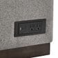 Lifestyle Solutions Edgewood Stationary Convertible Sleeper Sectional in Light Gray, , large