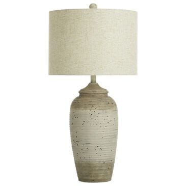 Flair Industries Table Lamp in Speckled Cream and Bronze Cotta, , large