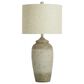 Flair Industries Table Lamp in Speckled Cream and Bronze Cotta, , large