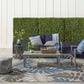 Nourison Aloha Floral 7"10" x 10"6" Grey and Blue Indoor/Outdoor Area Rug, , large