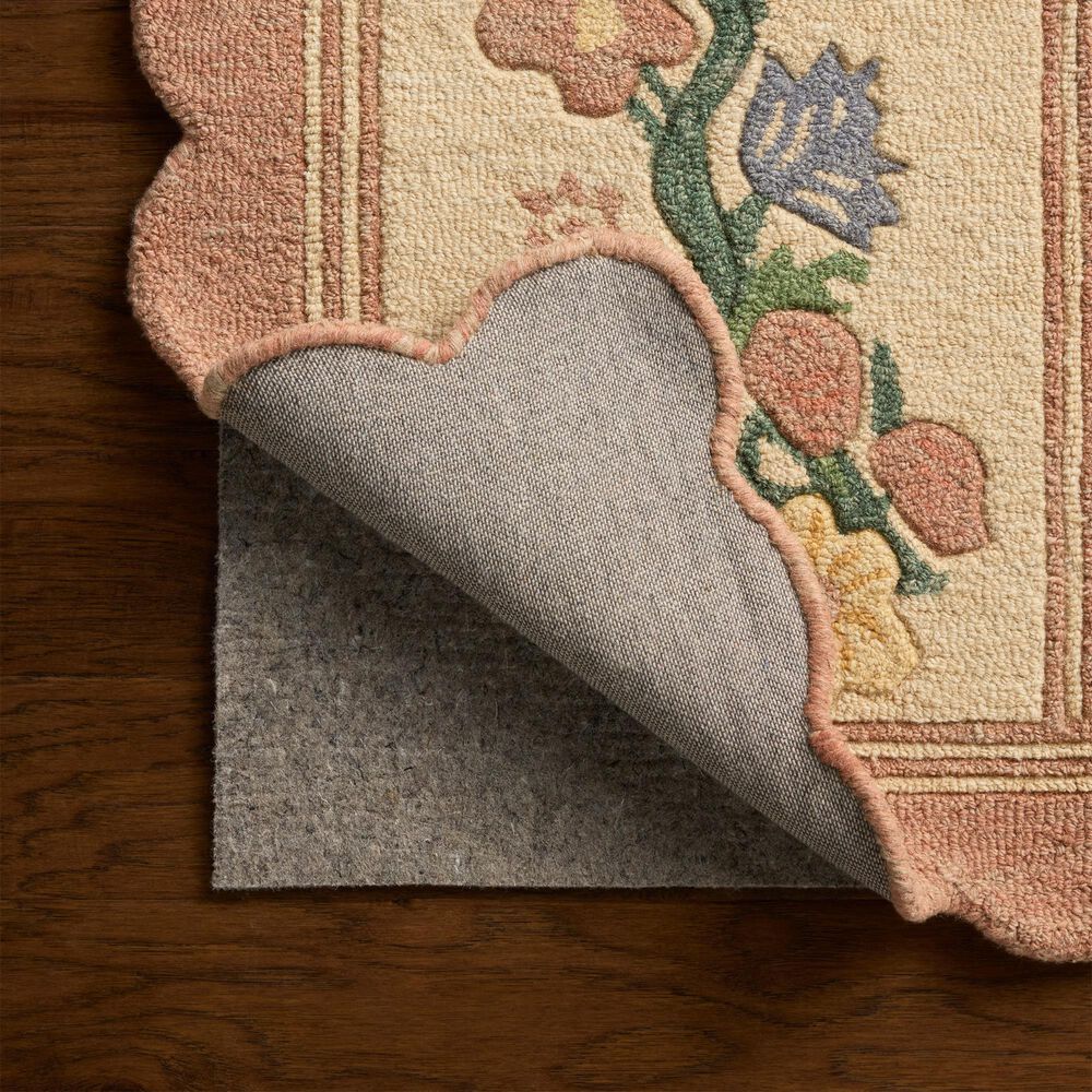 Rifle Paper Co. x Loloi Thistle Blush and Multicolor 7'9" x 9'9" Area Rug, , large