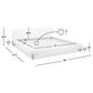 Jennifer Taylor Home Alpine Puffy Modern King Platform Bed in Ivory White, , large