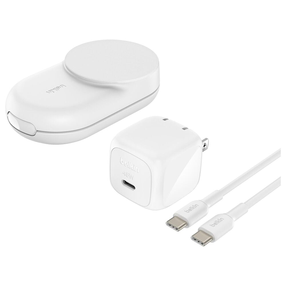 Belkin 3-in-1 Foldable Magnetic Charger with Qi2 25W in White, , large