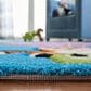 Safavieh Carousel 2" x 8" Blue and Green Kids Runner, , large