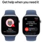 Apple Watch Series 10 GPS 46mm Silver Aluminum Case with Denim Sport Band - S/M, , large