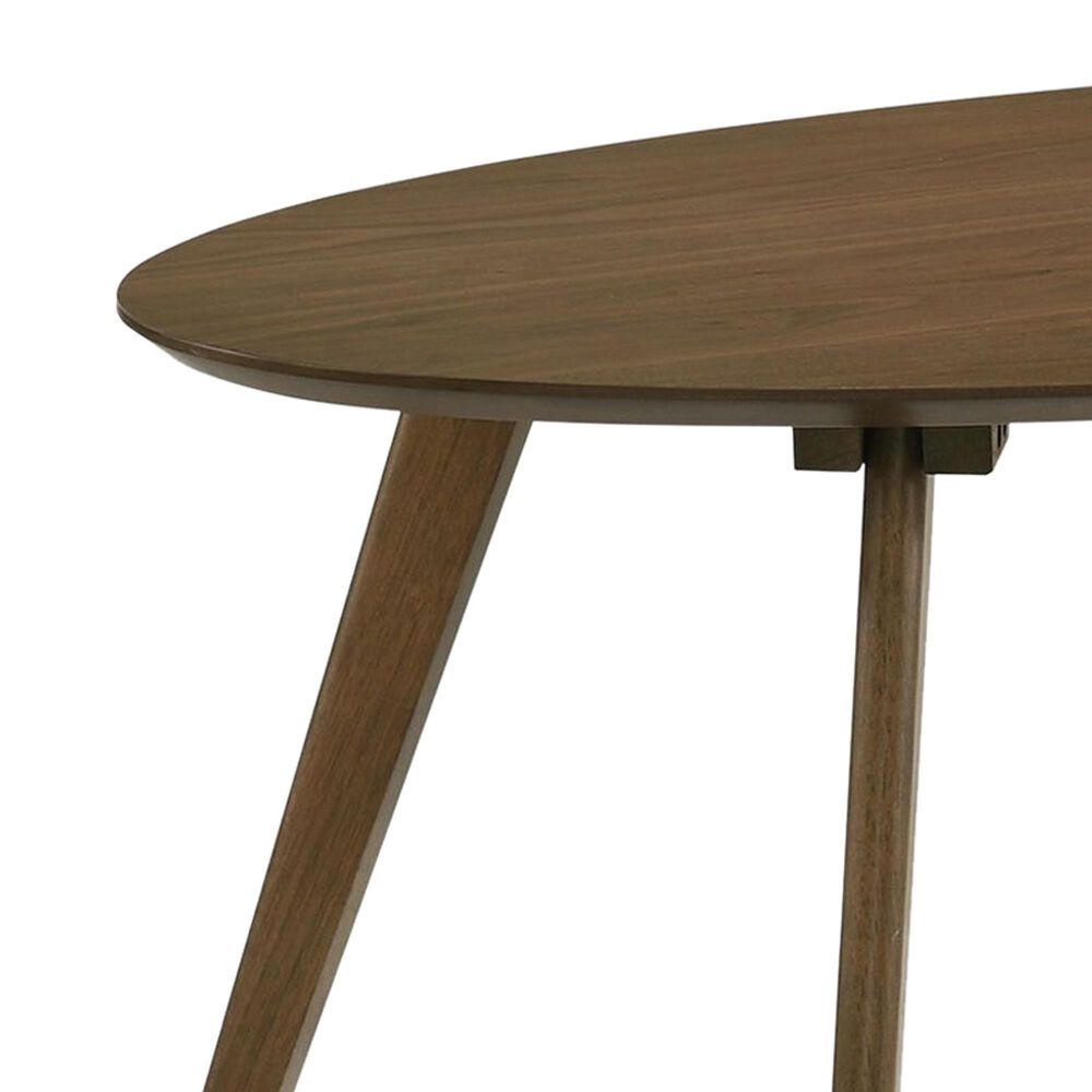 Mayberry Hill Razor 47&quot; Oval Cocktail Table in Walnut, , large