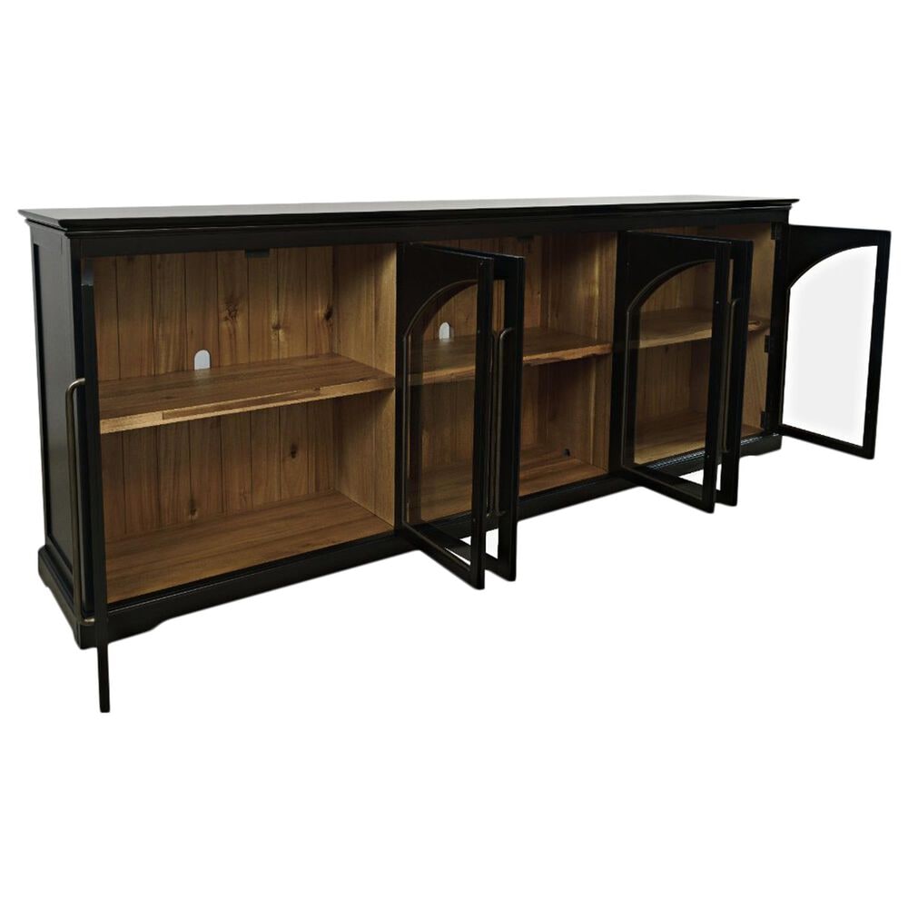 Waltham Archdale 6-Door Accent Cabinet in Black, , large