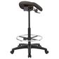 OSP Home Backless Drafting Chair with Foot Ring in Dillon Graphite, , large