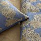 Ann Gish Chrysanthemum 26" Euro Sham in Blue and Gold, , large
