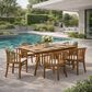 Hearth and Haven 7-Piece Outdoor Dining Set in Teak, , large