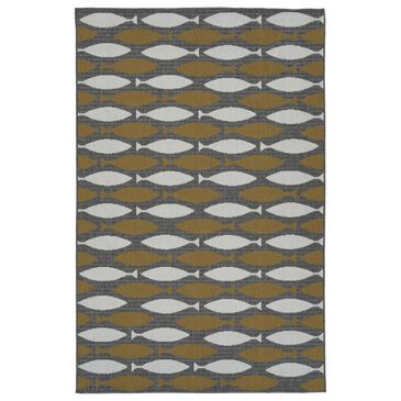 Kaleen Rugs Cabos CAB13-28 1"9" x 3" Yellow Indoor/Outdoor Area Rug, , large