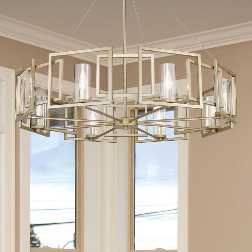 Golden Lighting Marco 8-Light Chandelier in White Gold, , large