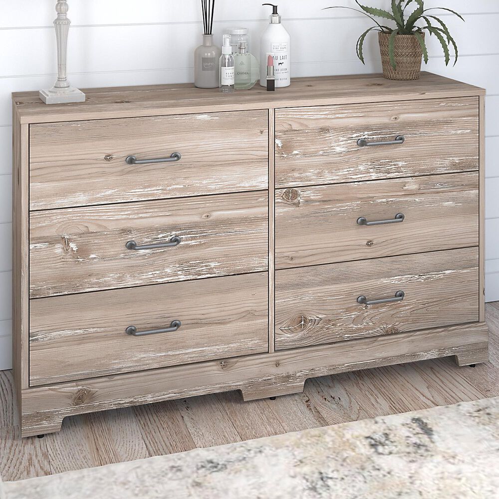 Bush River Brook Bedroom 6-Drawer Dresser in Barnwood, , large