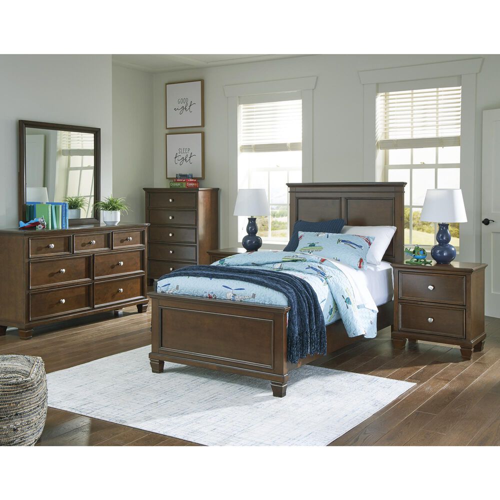 Ashley Danabrin 5-Piece Twin Panel Bedroom Set in Brown, , large