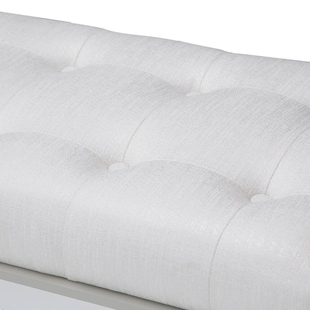Vista Haus Sky Tower Bedside Bench in White Cloud, , large