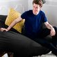 Jaxx 5.5" Lounger Bean Bag Loveseat in Black, , large