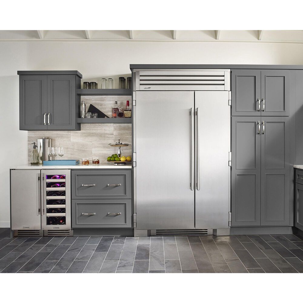 True Residential 3.1 Cu. Ft. Undercounter Wine Cabinet with Right Hinge and Glass Door in Stainless Steel, , large