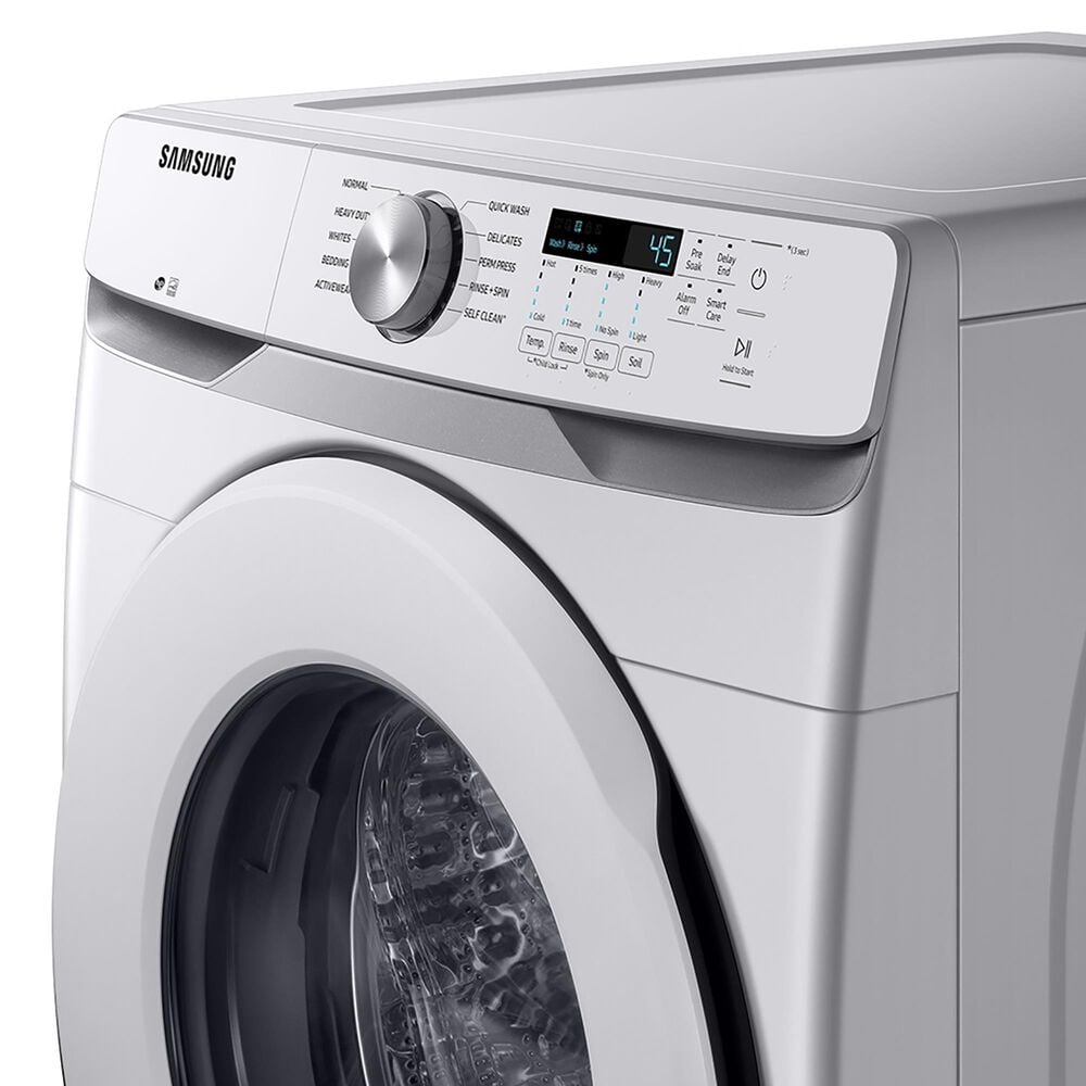 Samsung 4.5 Cu. Ft. Front Load Washer and 7.5 Cu. Ft. Electric Dryer with Sensor Dry Laundry Pair in White, , large