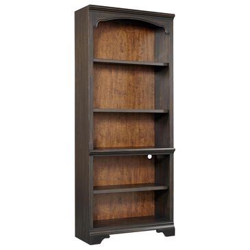 Riva Ridge Hampton Open Bookcase in Black Cherry, , large