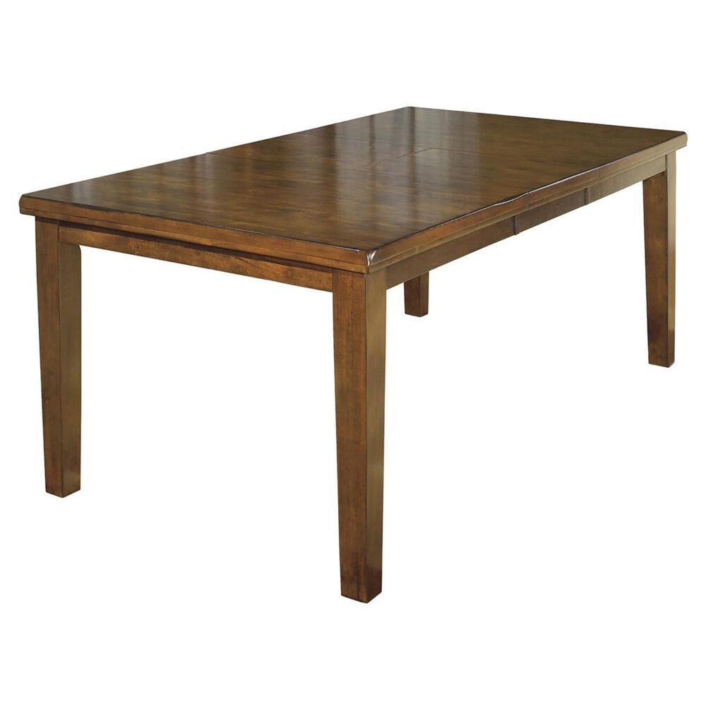 Ashley Rectangular Butterfly Extension Table in Medium Brown - Table Only, , large