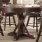 Radius Gettysburg 5-Piece Round Game Table Set in Chestnut Oak, , large