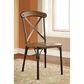 Furniture of America Alford Side Chair in Natural Elm and Bronze (Set of 2), , large