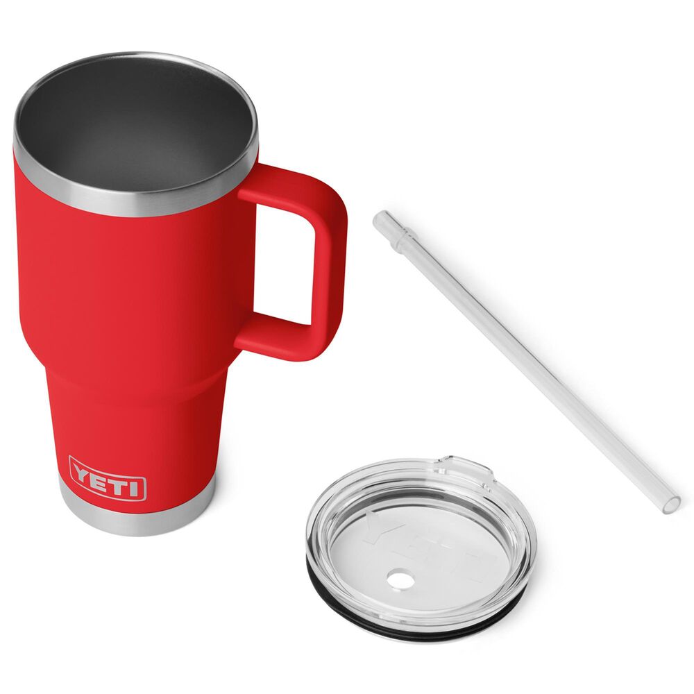 YETI Rambler 35 Oz Straw Mug with Straw Lid in Rescue Red, , large