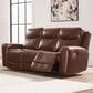 Ashley Next Move Power Reclining Sofa in Mahogany, , large