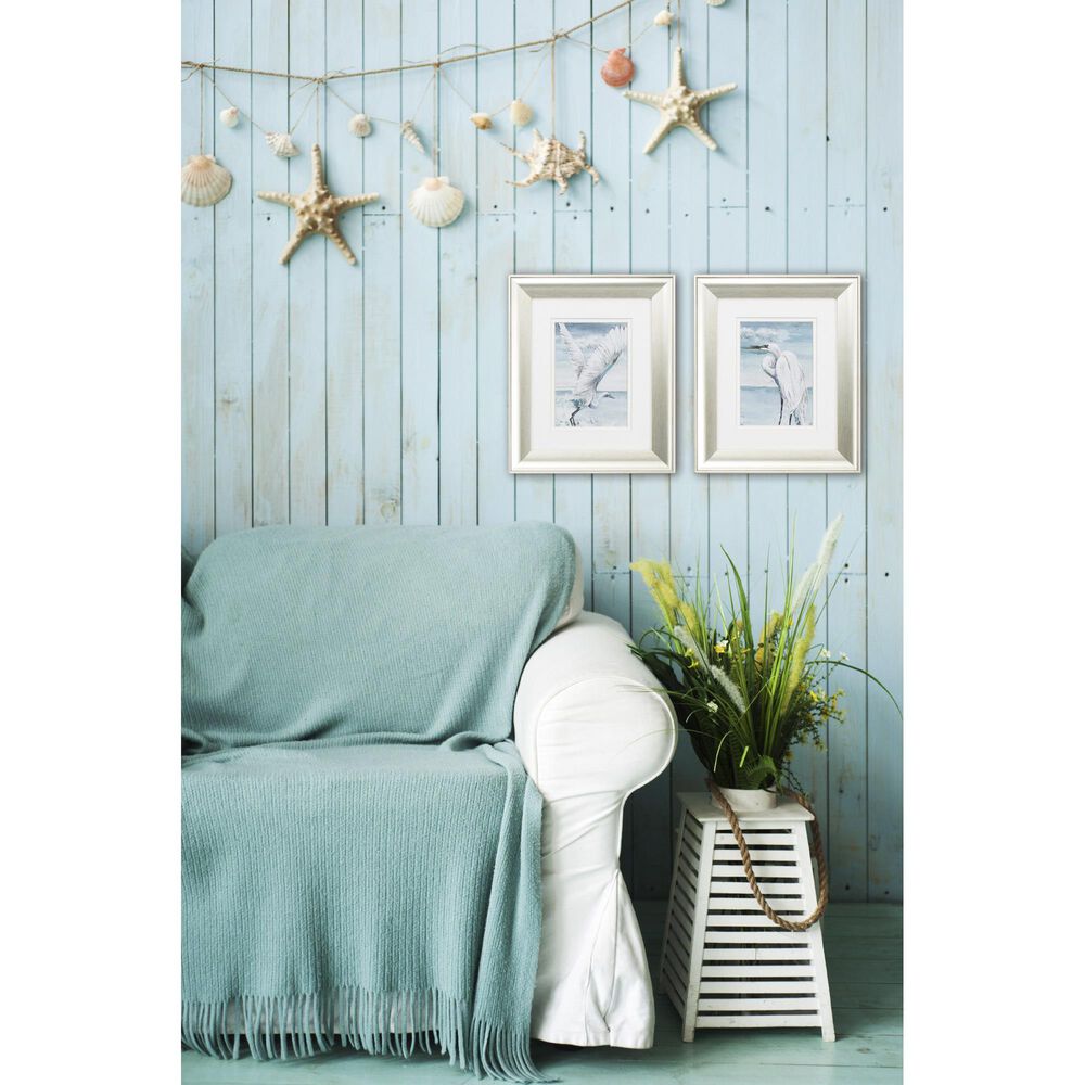 Propac &quot;Beach Heron&quot; Wall Art in Turquoise &#40;Set of 2&#41;, , large