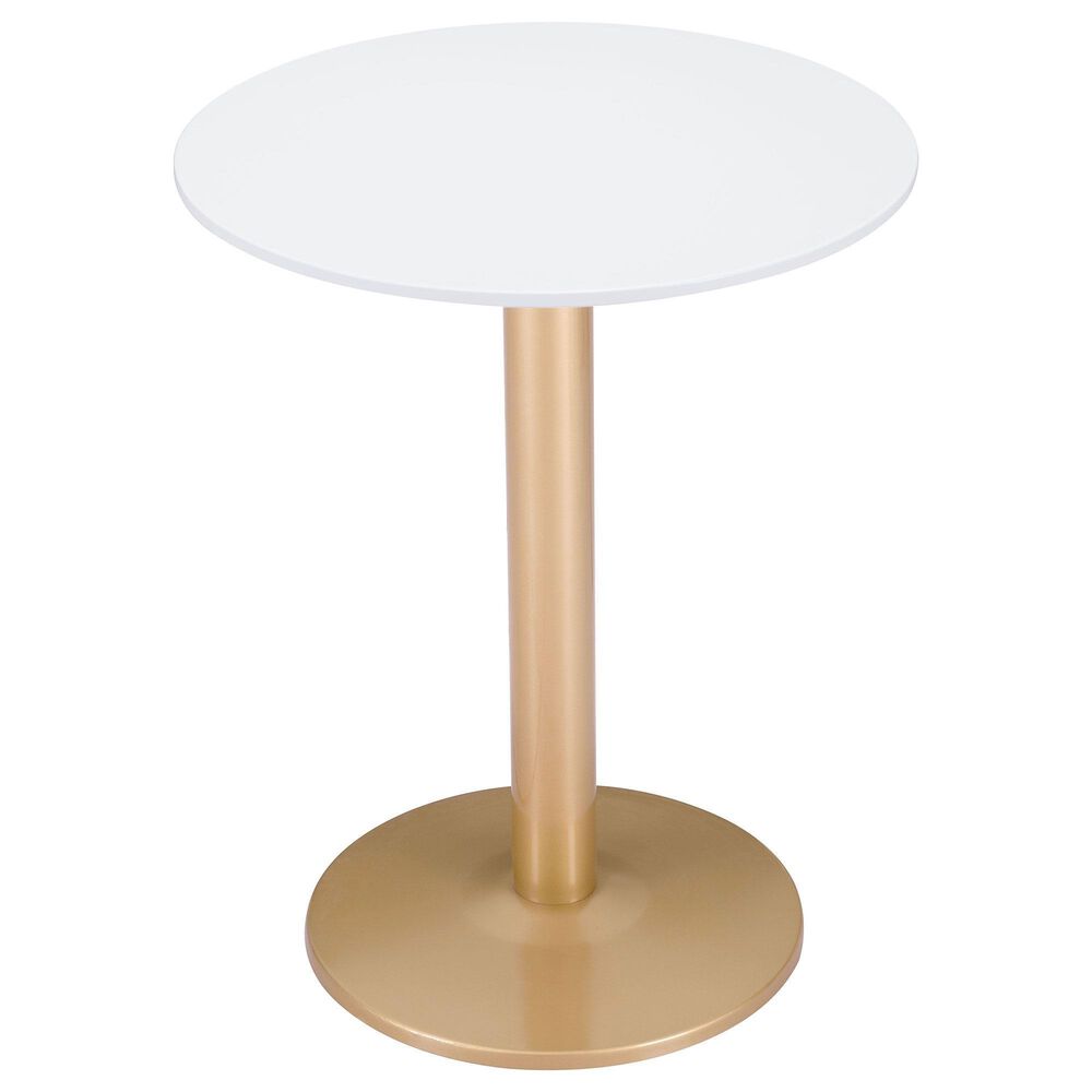 Zuo Modern Alto Bistro Table in White/Gold, , large