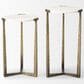 Mercana Atticus 2-Piece Nesting Accent Table Set in Antiqued Gold and White, , large