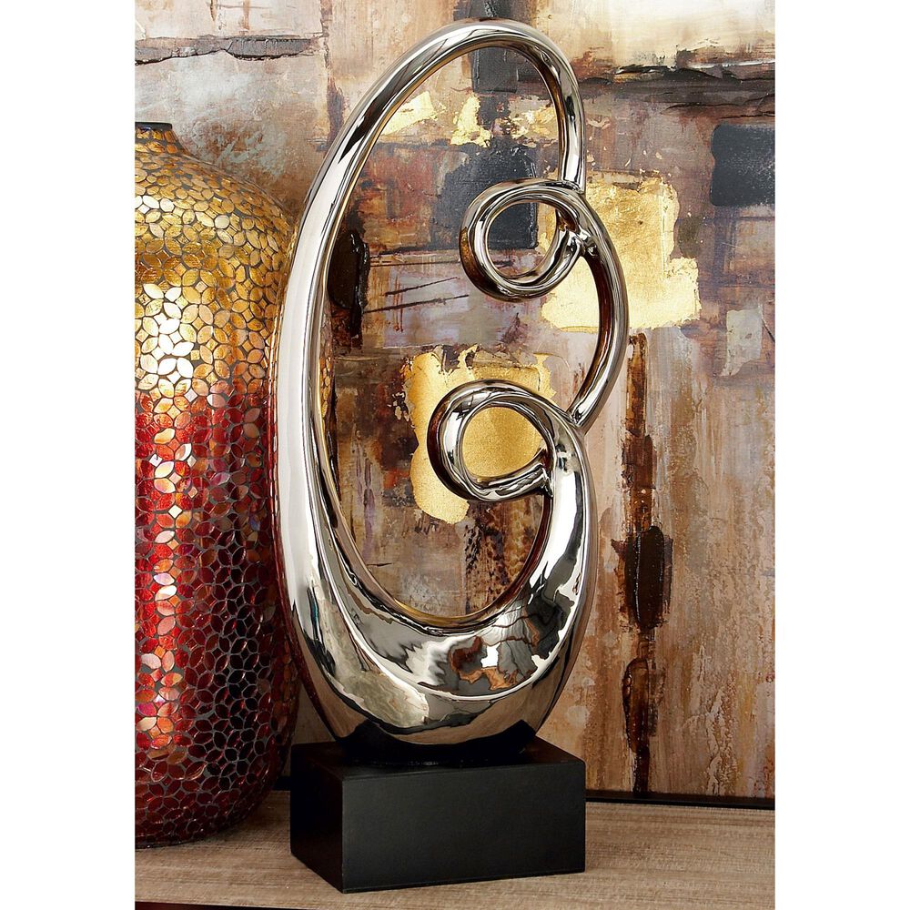 Maple and Jade 24" x 10" Sculpture in Silver, , large