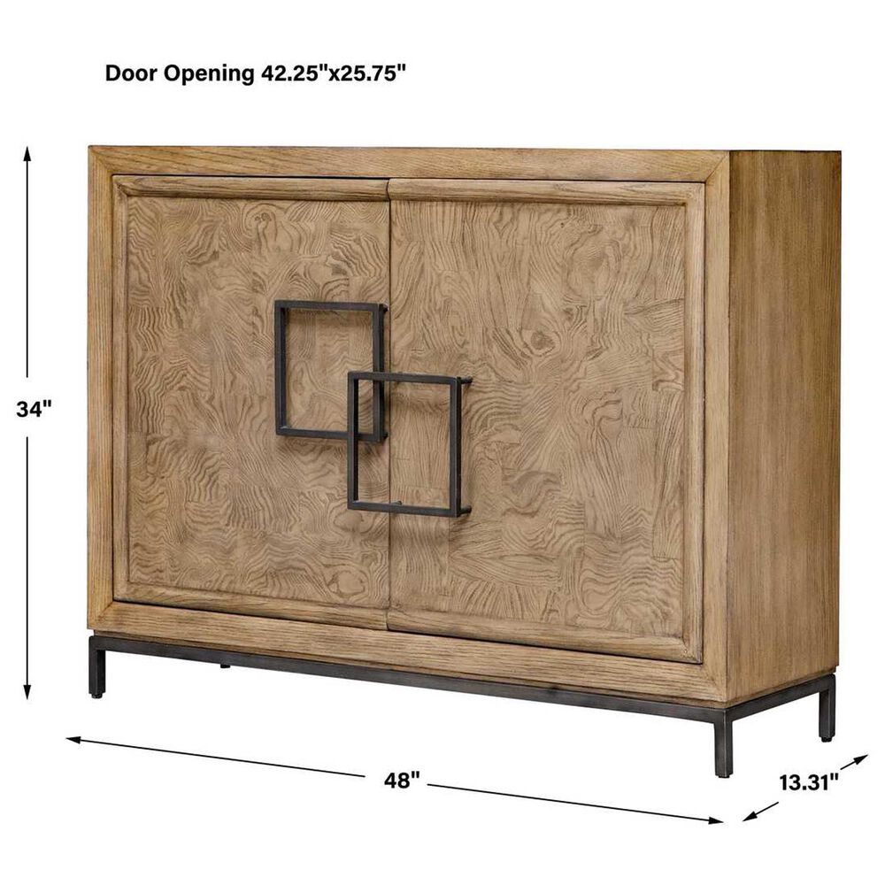 Uttermost Paltrow 2-Door Media Storage in Bronze and Brown, , large