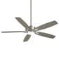 Minka-Aire Kelvyn 52" Ceiling Fan with LED Light in Brushed Nickel, , large