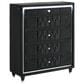Pacific Landing Lorient 5 Piece King Wingback Bedroom Set in Black Velvet, , large