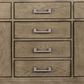 Lexora Home Laurel 80" Double Bathroom Vanity in Grey Oak with White Carrara Marble Top and Rectangular Sinks, , large