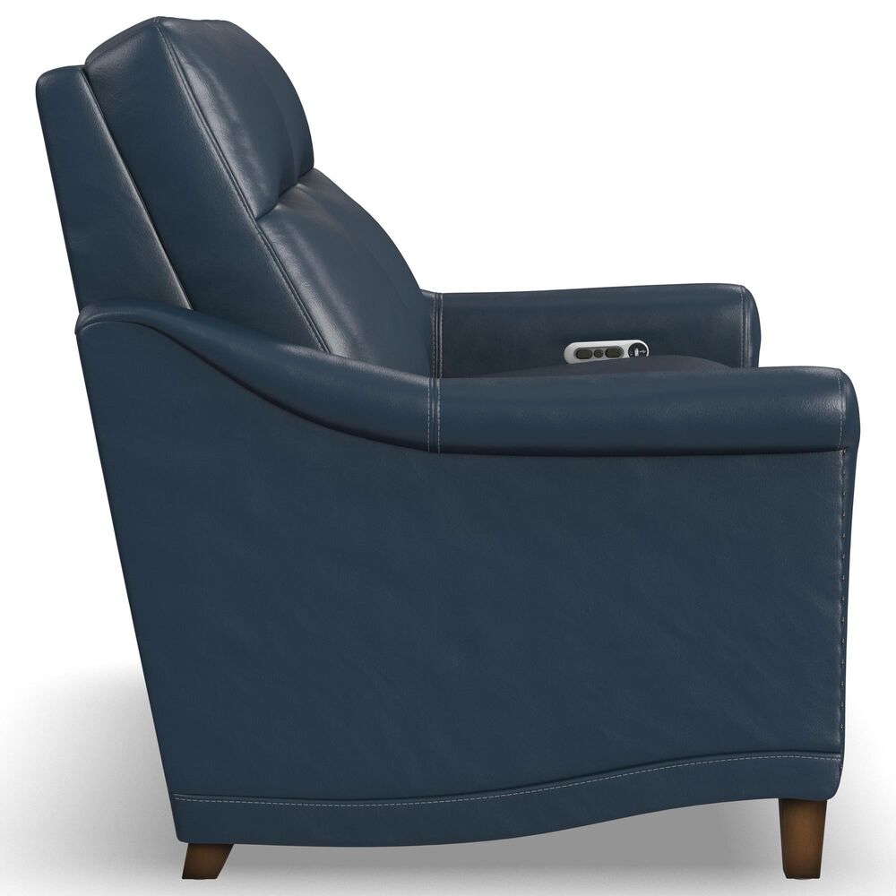 Flexsteel Elizabeth Power Loveseat with Headrest in Sea, , large