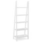 Linon Home Decor Acadia 5-Shelf Ladder Bookcase in White, , large