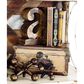 Maple and Jade 3-Piece Transportation Vintage Decorative Trunk in Matte Brown and Gold, , large