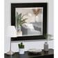 Howard Elliott Devon Square Mirror in Black and Clear, , large