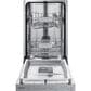 Samsung 18" Whisper Quiet 46 dBA Dishwasher in Stainless Steel, , large