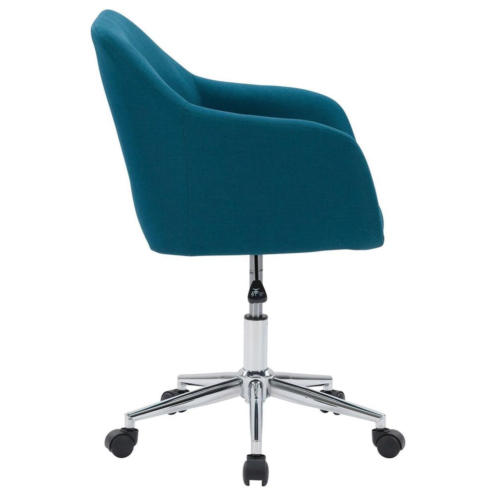 CorLiving Marlowe Upholstered Task Chair in Dark Blue, , large